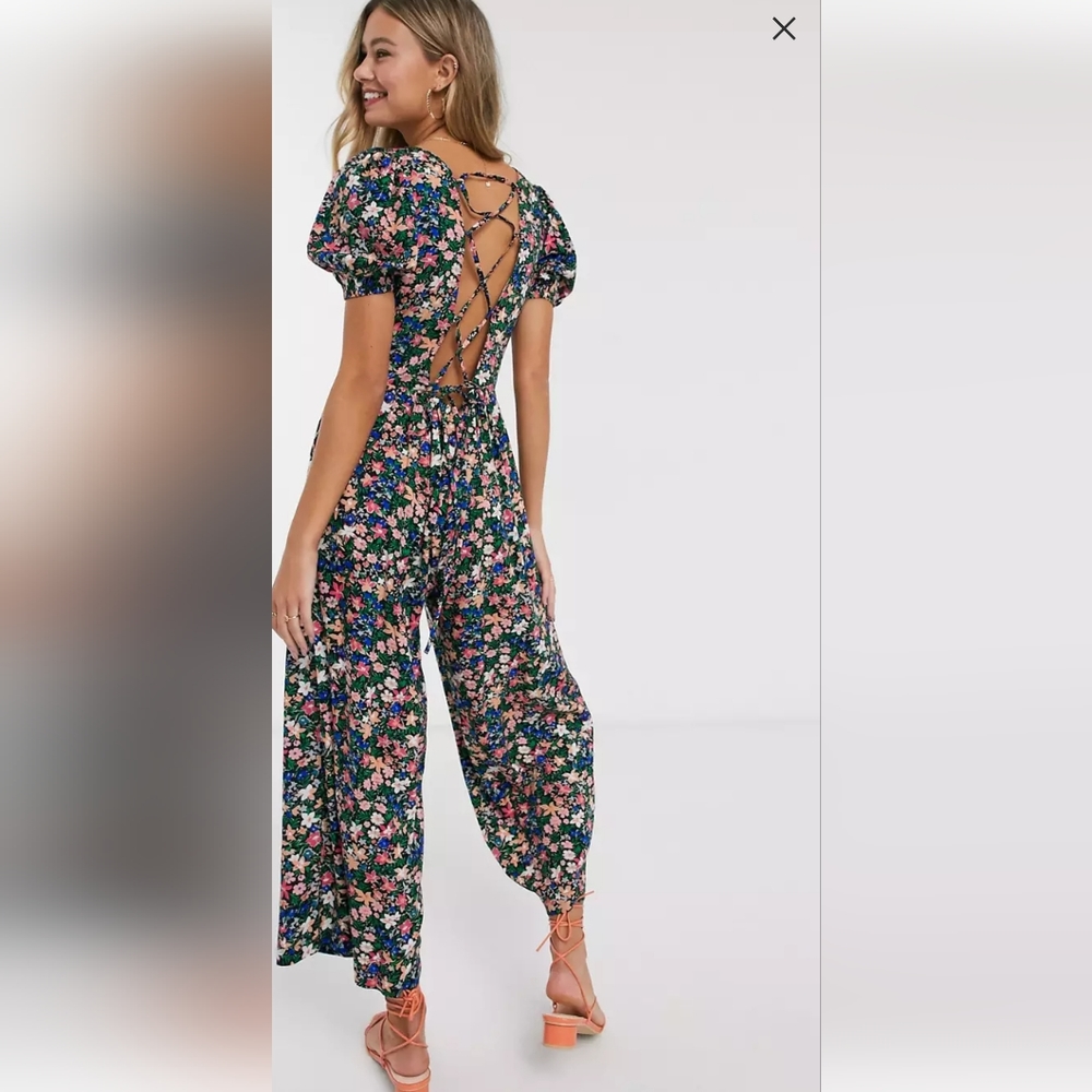 Asos floral jumpsuit